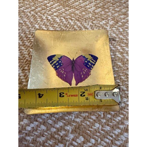 FRINGE purple, butterfly, glass dish, trinket tray - Picture 8 of 10